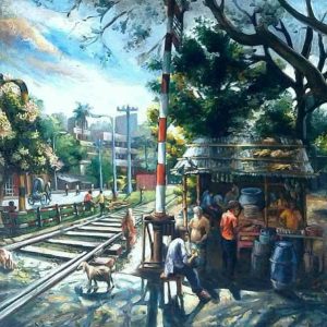 CharuKaru Painting (Railway Gate)