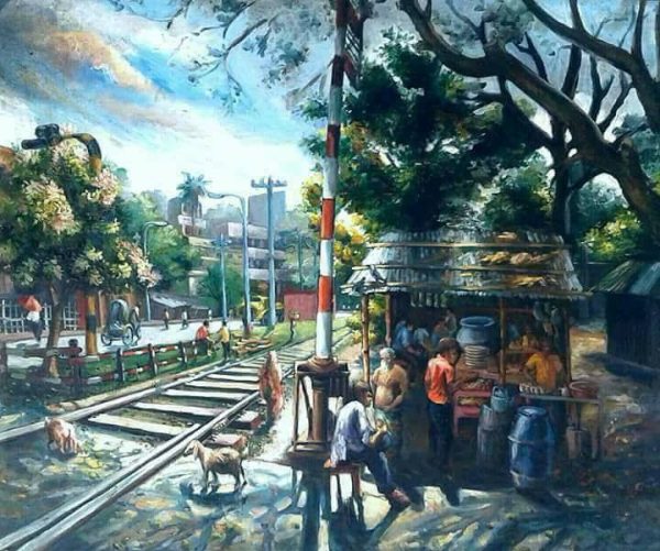 CharuKaru Painting (Railway Gate)