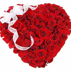 Love Shape Red Rose Big Bouquet- 14